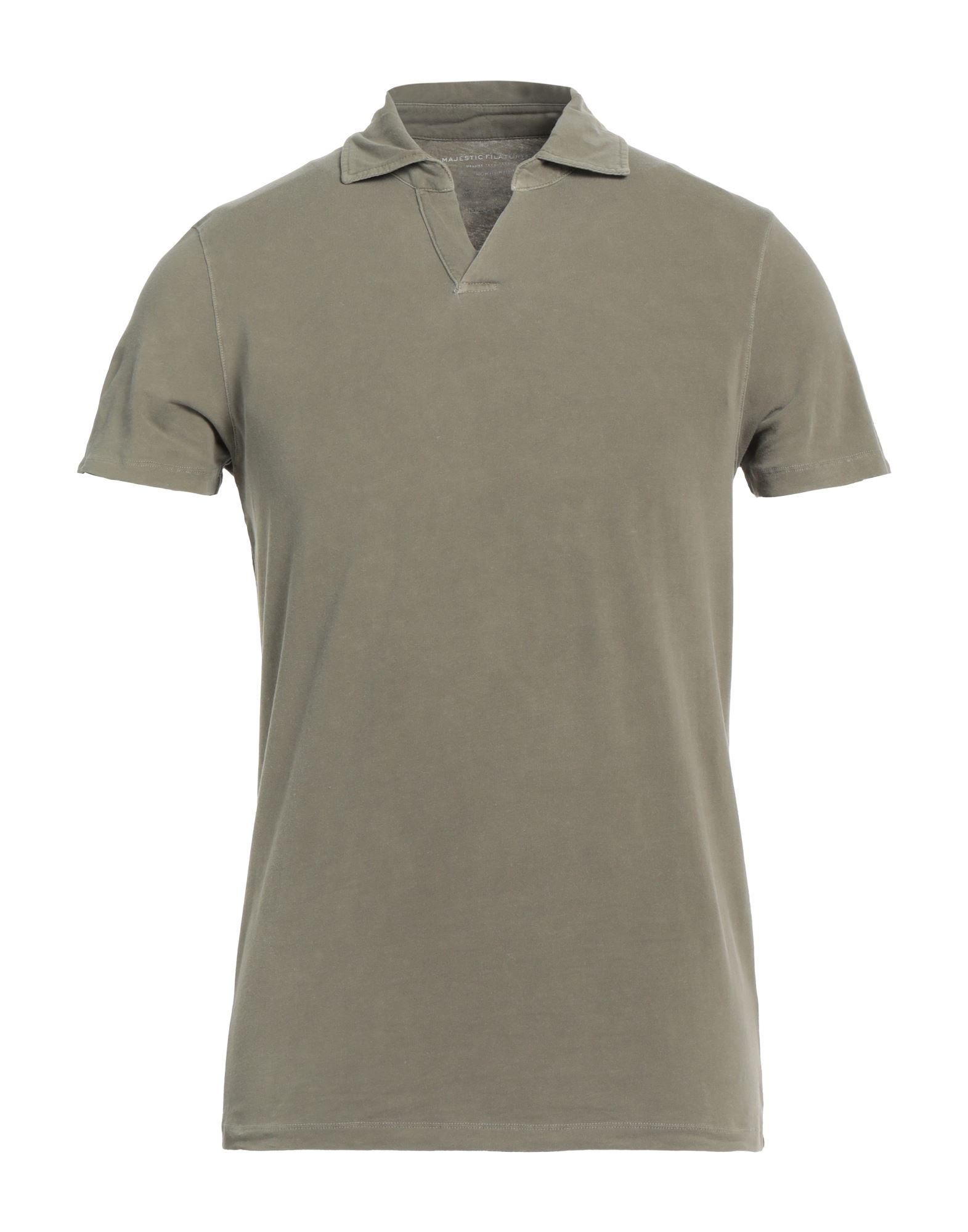 Majestic Polo Shirts In Sage Green