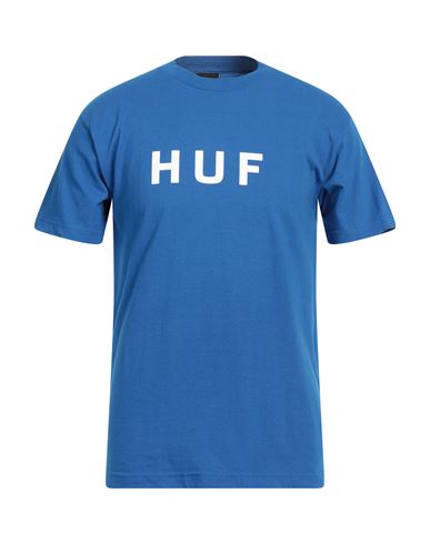 Huf Man T-shirt Bright Blue Size Xl Cotton