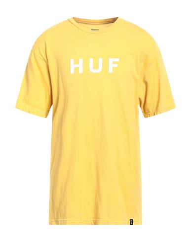 Huf Man T-shirt Ocher Size Xl Cotton In Yellow