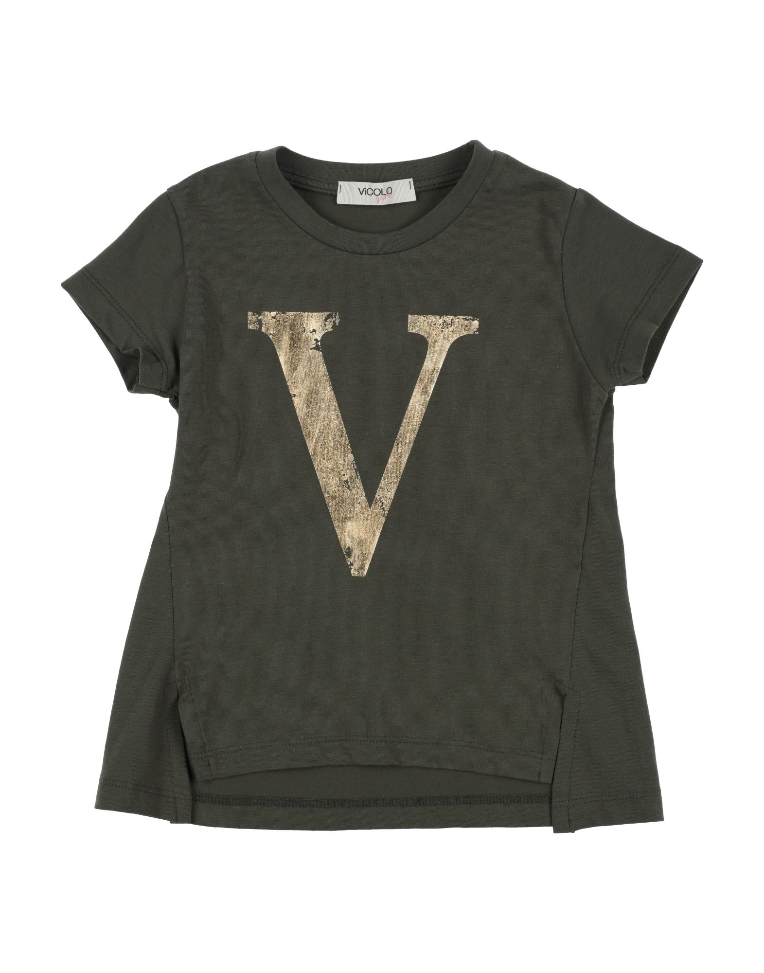 Vicolo Kids' T-shirts In Green