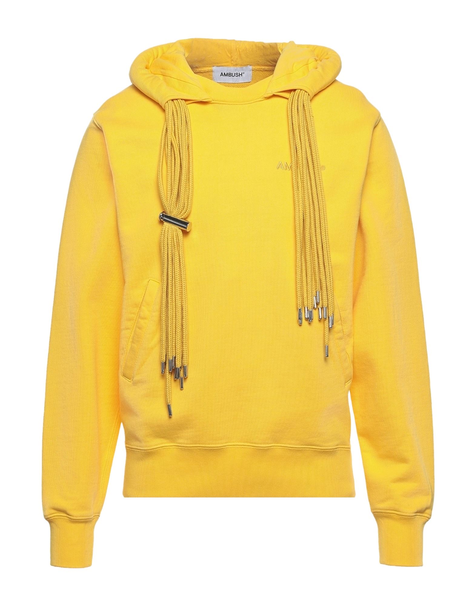 Shop Ambush Man Sweatshirt Ocher Size M Cotton, Polyester In Yellow