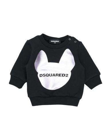 Shop Dsquared2 Newborn Sweatshirt Black Size 3 Cotton
