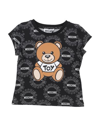 Shop Moschino Kid Toddler Girl T-shirt Black Size 6 Cotton, Elastane