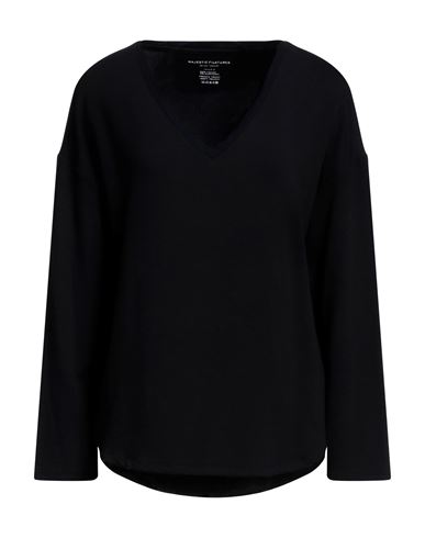 Majestic Filatures Woman Sweatshirt Midnight Blue Size 3 Viscose, Elastane