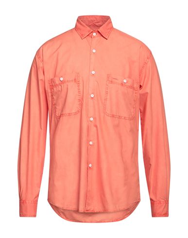 Aspesi Man Shirt Orange Size Xl Cotton
