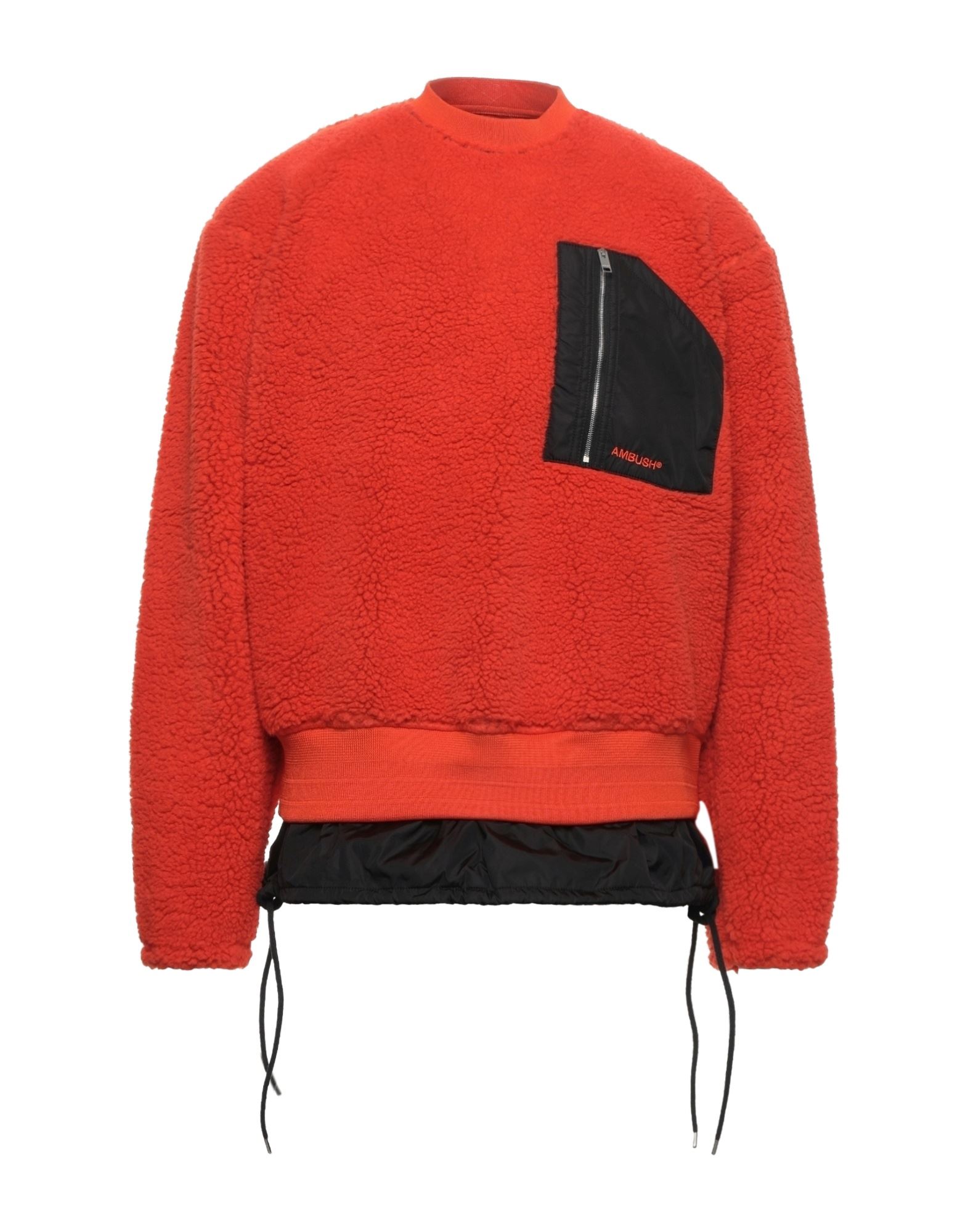 Ambush Man Sweatshirt Coral Size L Virgin Wool, Polyester, Polyamide, Elastane In Red