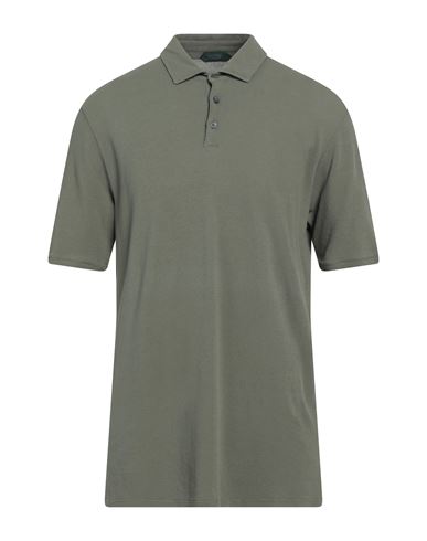 ZANONE ZANONE MAN POLO SHIRT MILITARY GREEN SIZE 48 COTTON