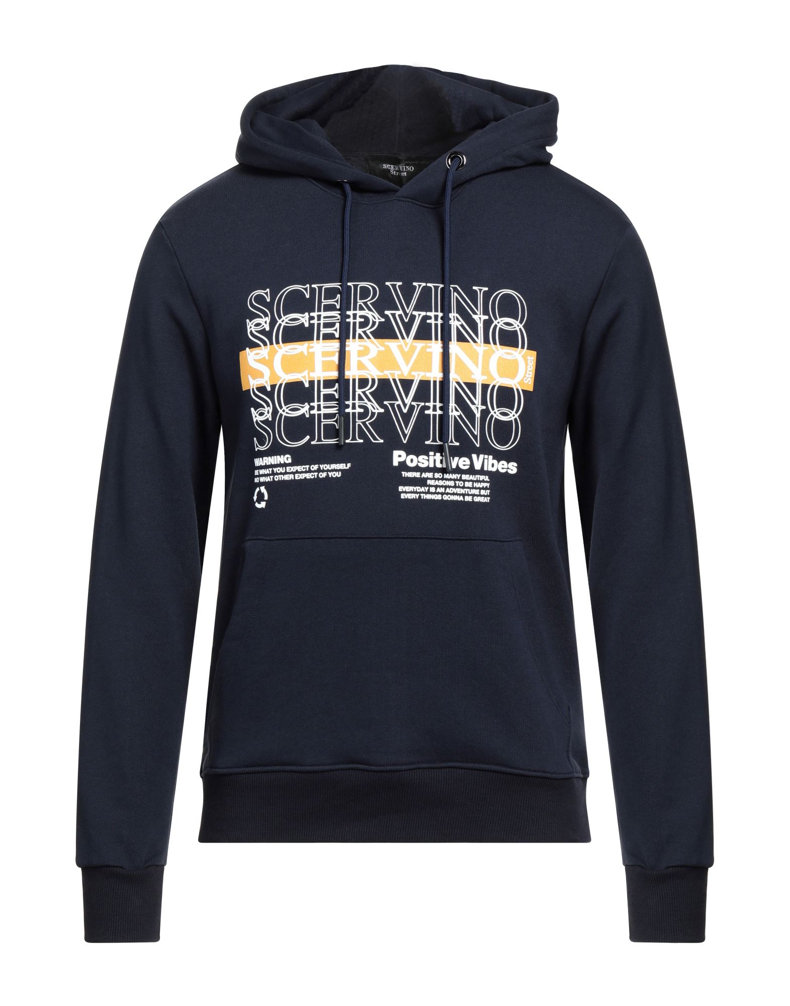 Shop Ermanno Scervino Man Sweatshirt Midnight Blue Size Xl Cotton
