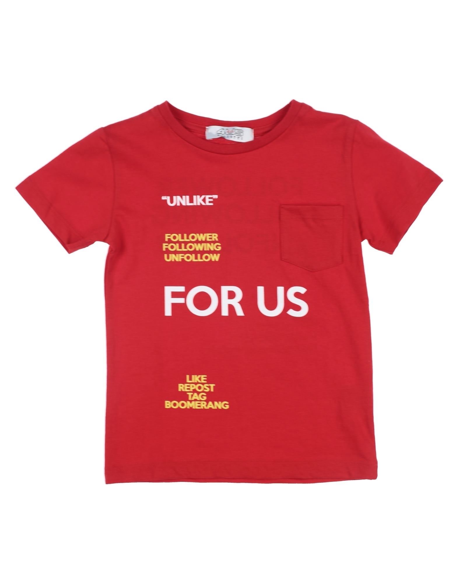 Cesare Paciotti 4us Kids' T-shirts In Red