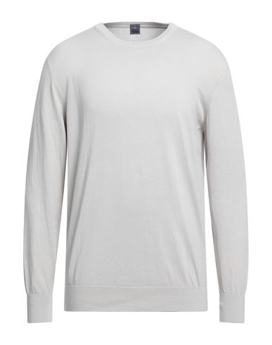 Fedeli Man Sweater Light Grey Size 46 Cotton