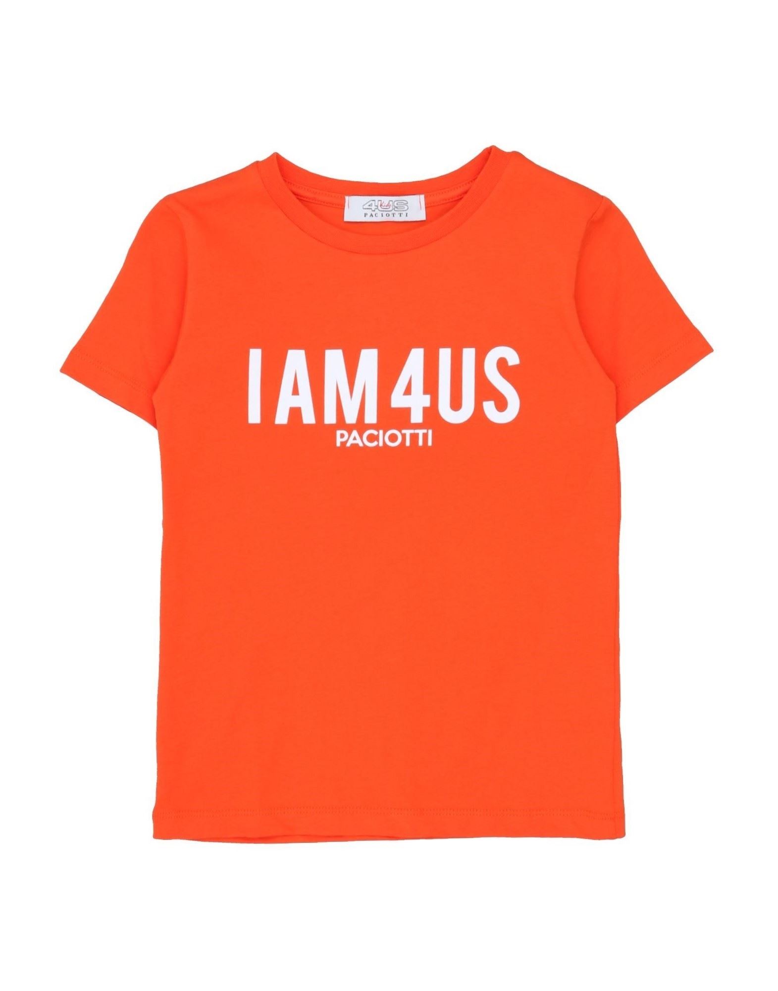 Cesare Paciotti 4us Kids'  T-shirts In Orange