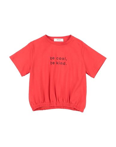 Vicolo Babies'  Toddler Girl T-shirt Red Size 6 Cotton, Elastane