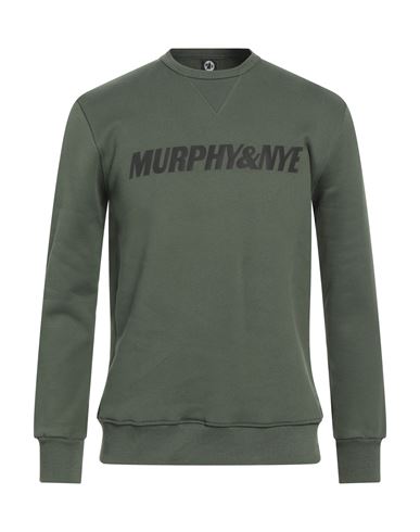 Murphy & Nye Man Sweatshirt Military Green Size S Cotton