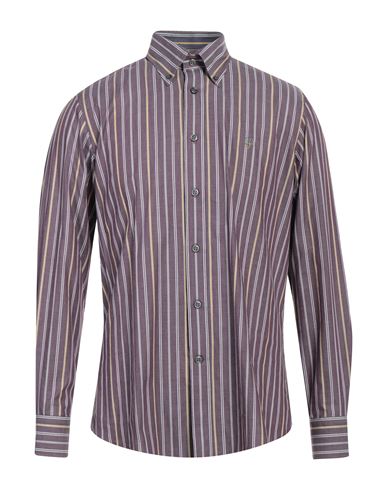 Harmont & Blaine Man Shirt Mauve Size Xxl Cotton In Purple