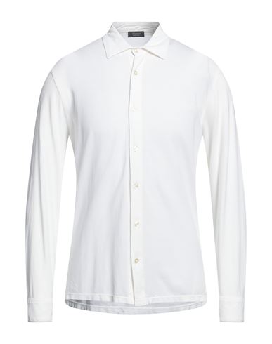 Rossopuro Man Shirt Ivory Size 7 Cotton In White