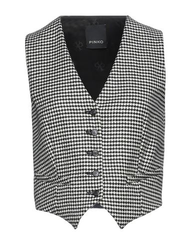 Woman Tailored Vest Black Size 8 Wool, Polyester, Polyamide, Acrylic, Cotton