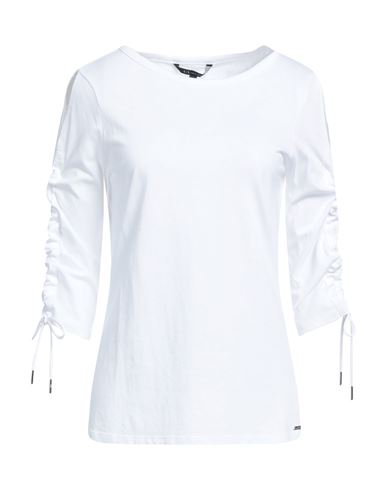 Armani Exchange Woman T-shirt White Size Xs Cotton, Modal