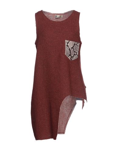Shop Ebarrito Woman Top Brick Red Size Onesize Acrylic, Polyester, Wool, Silk, Elastane