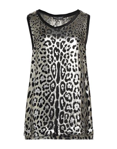 Dolce & Gabbana Woman Top Gold Size 6 Polyester