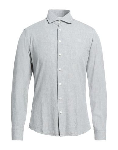 Bastoncino Man Shirt Light Grey Size 15 ½ Cotton