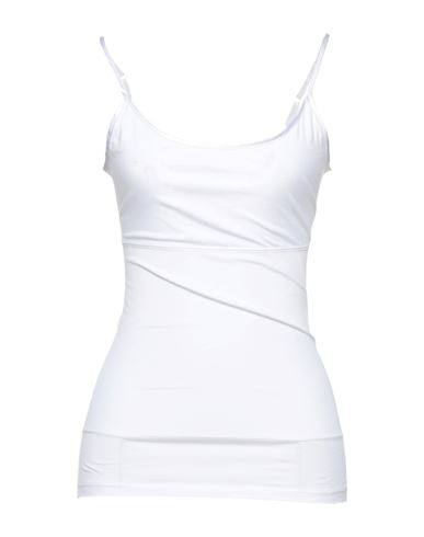 Yummie Tummie Woman Undershirt White Size S Polyester, Elastane, Cotton