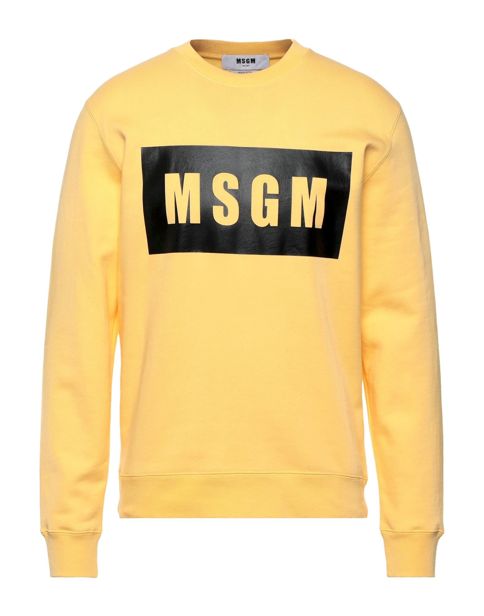 Msgm Sweatshirts In Yellow