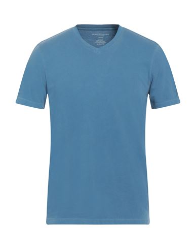 Majestic Filatures Man T-shirt Pastel Blue Size M Cotton, Elastane