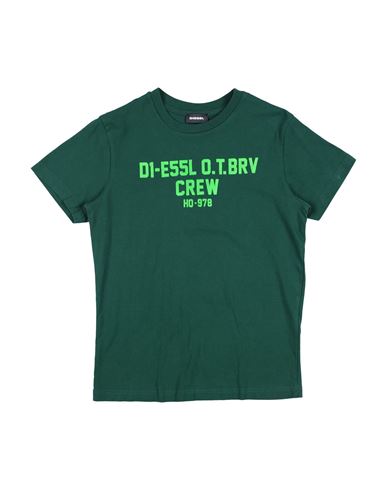 Diesel Babies'  Toddler T-shirt Dark Green Size 6 Cotton