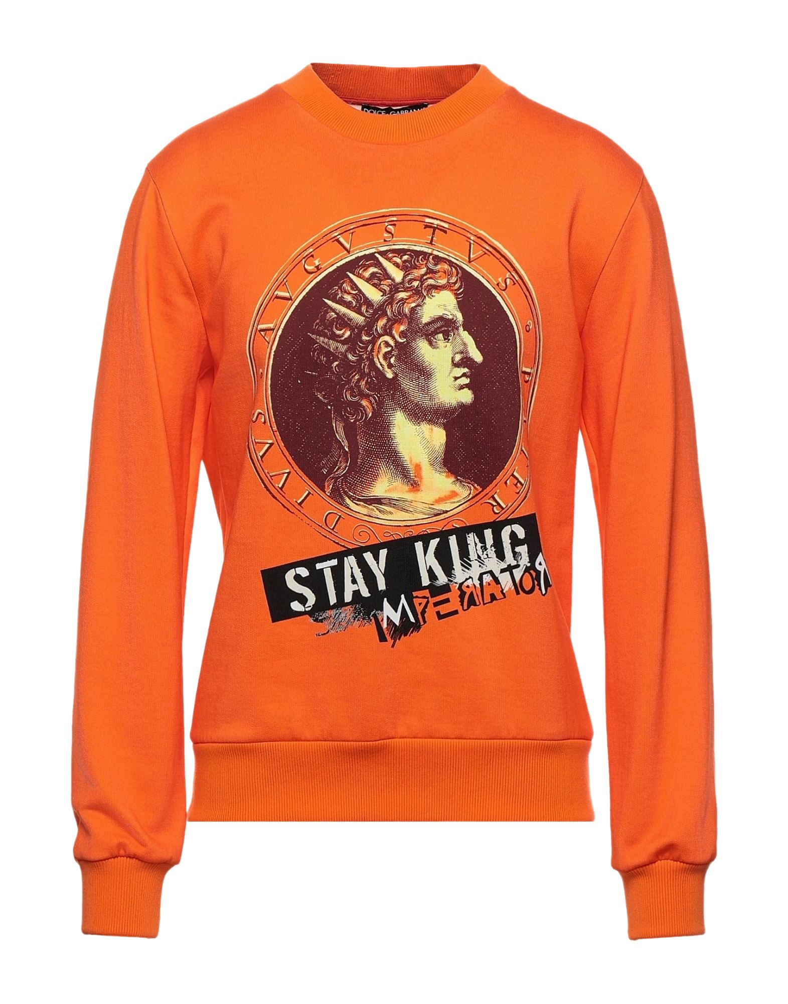 Dolce & Gabbana Sweatshirts In Orange