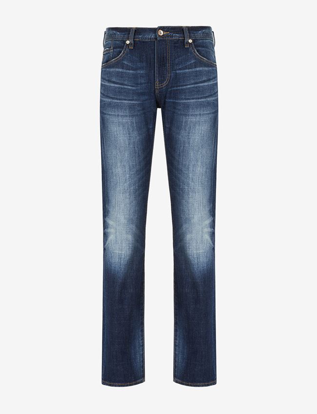Armani Exchange Jeans Slim Fit Blu Cotone, Poliestere, Elastan