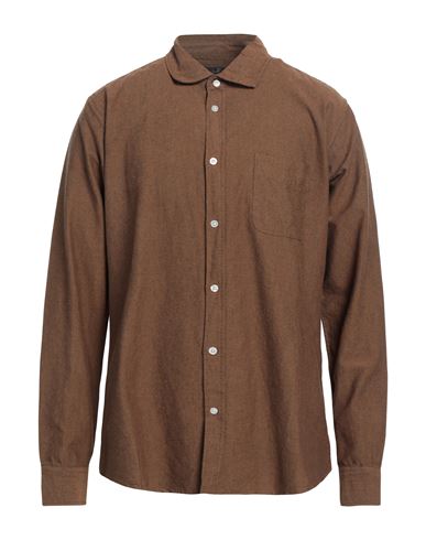 Scout Man Shirt Brown Size L Cotton