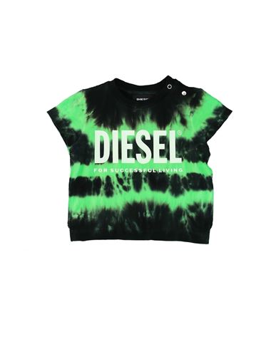 Diesel Babies'  Newborn T-shirt Acid Green Size 3 Cotton