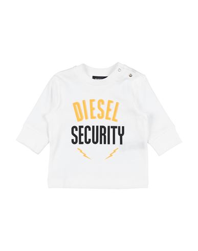 Diesel Babies'  Newborn Boy T-shirt White Size 3 Cotton