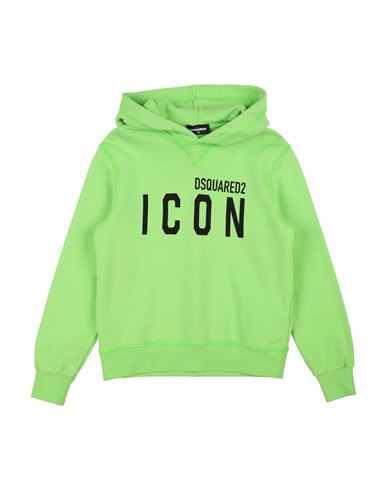 Dsquared2 Icon Toddler Sweatshirt Lime Green Size 4 Cotton, Elastane In Green