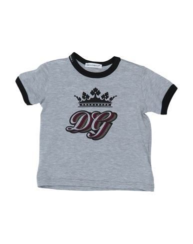 Dolce & Gabbana Babies'  Newborn Boy T-shirt Grey Size 3 Cotton