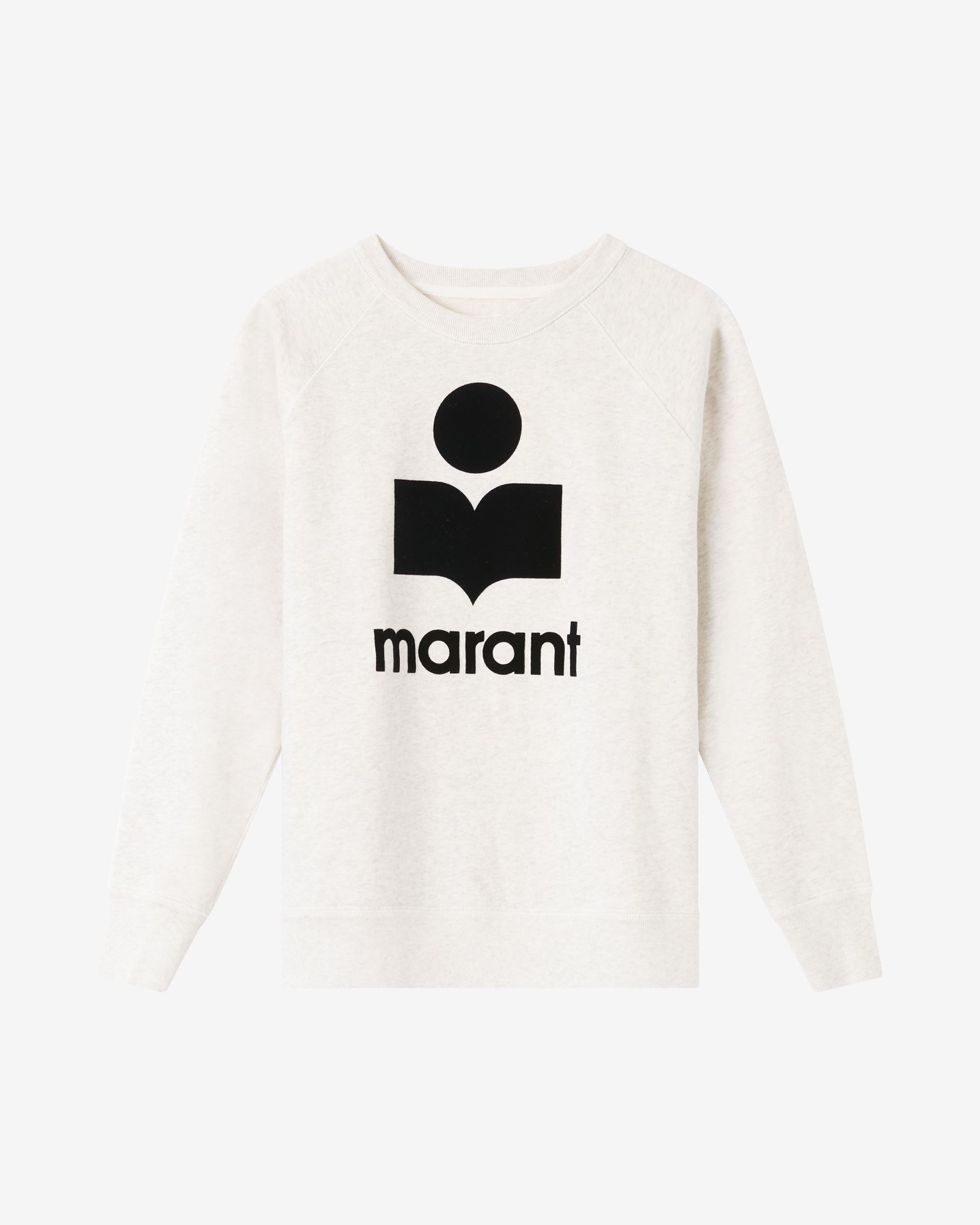 Shop Isabel Marant Étoile Milly Logo Sweatshirt In White