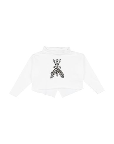 Patrizia Pepe Babies'  Toddler Girl Sweatshirt White Size 6 Cotton
