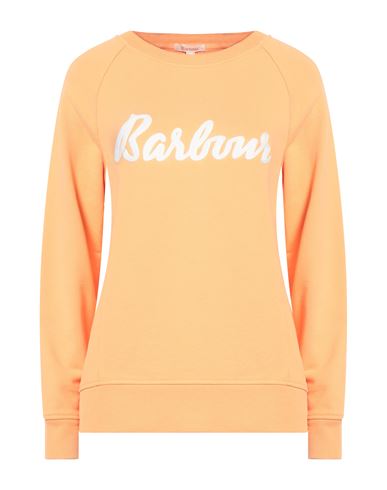 Barbour Woman Sweatshirt Apricot Size 10 Cotton In Orange