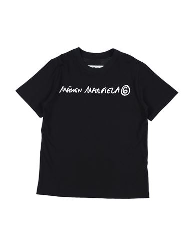 Mm6 Maison Margiela Babies'  Toddler T-shirt Black Size 6 Cotton