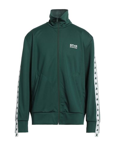 Golden Goose Denis Zipped Track Jacket In Green