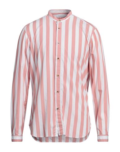 Boglioli Man Shirt Pastel Pink Size 17 Cotton
