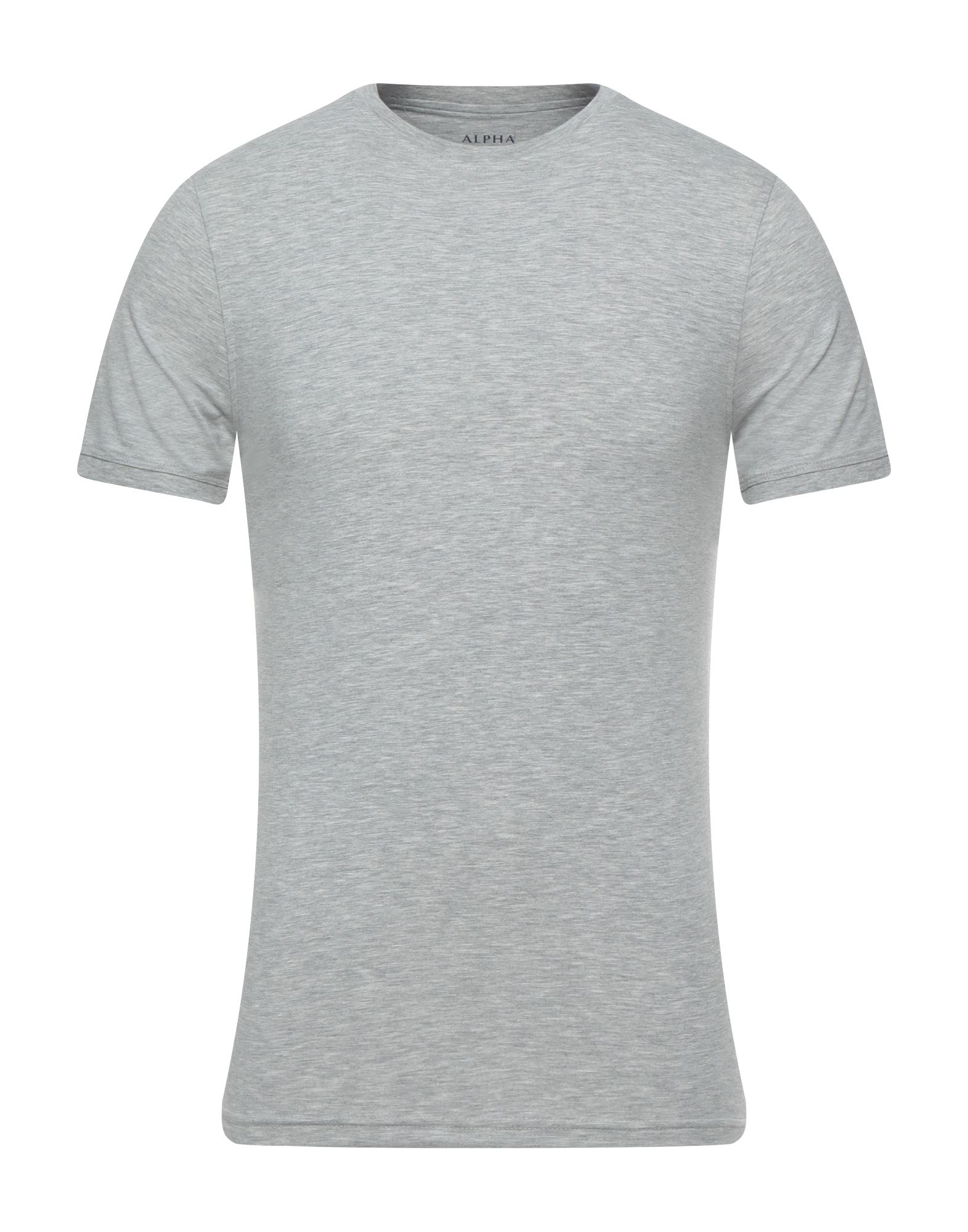 Alpha Massimo Rebecchi T-shirts In Light Grey