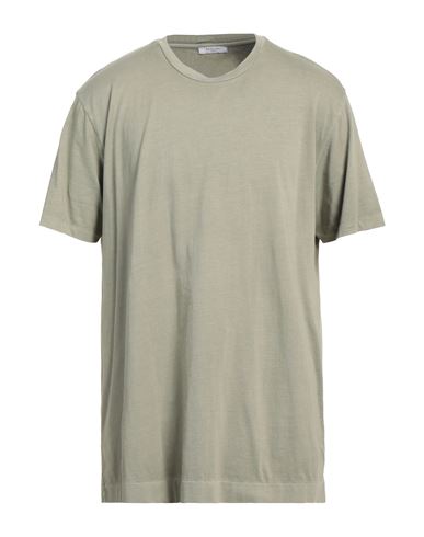 Boglioli Man T-shirt Sage Green Size M Cotton
