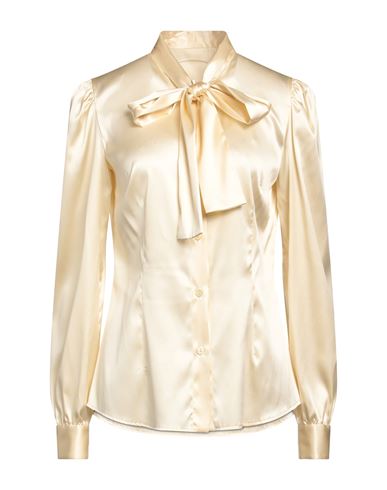 Dolce & Gabbana Woman Shirt Cream Size 10 Silk, Elastane In White