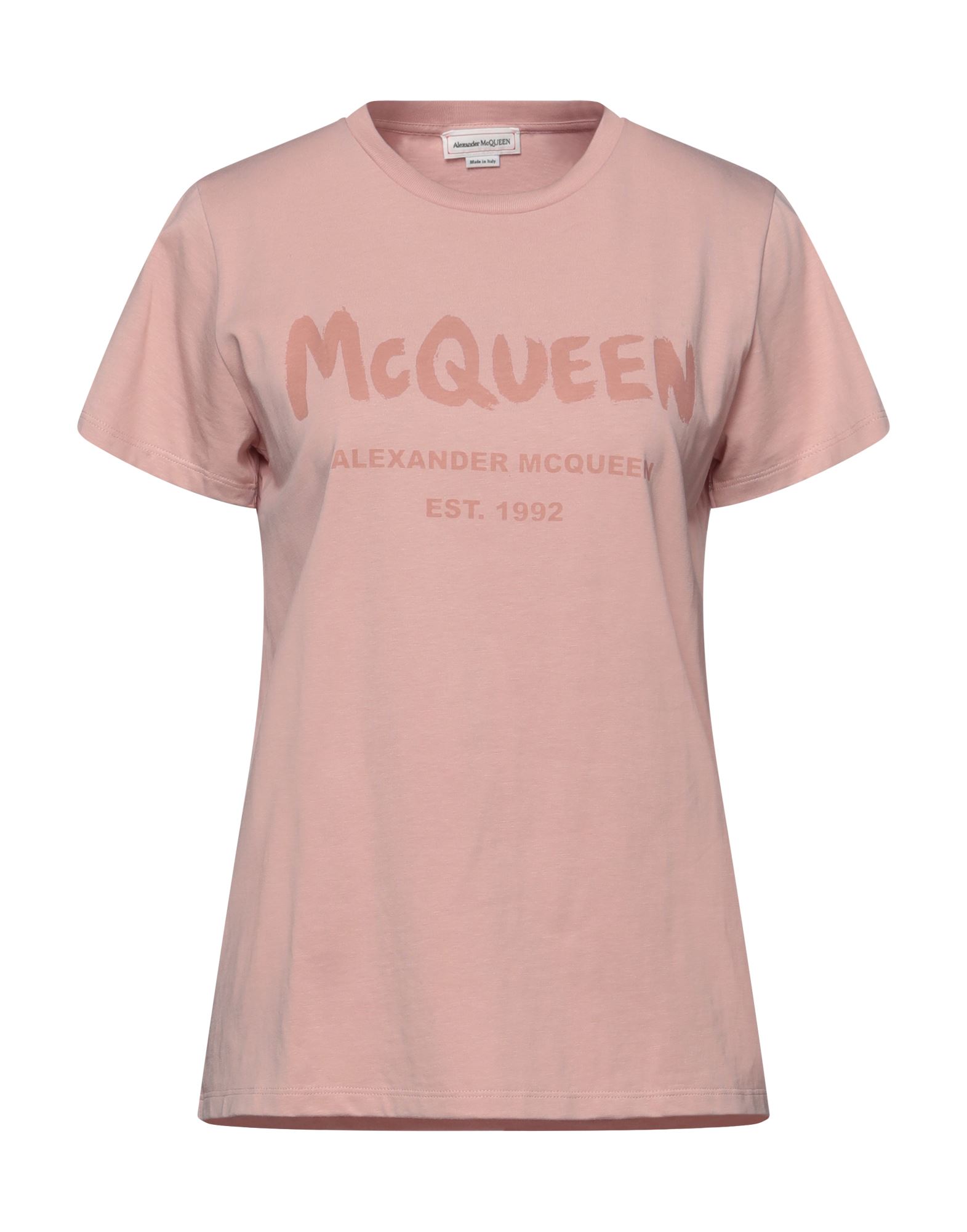 Alexander Mcqueen T-shirts In Blush
