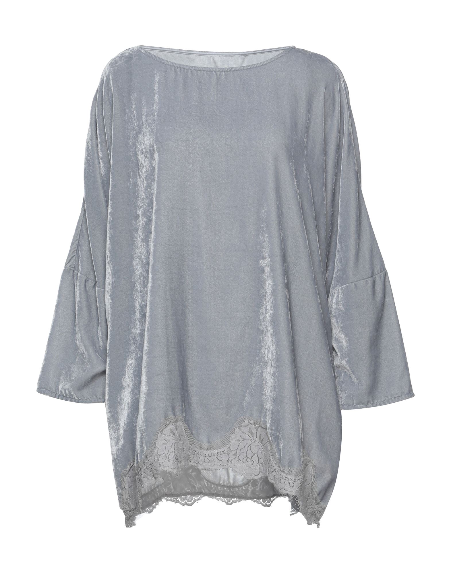 Pink Memories Blouses In Grey