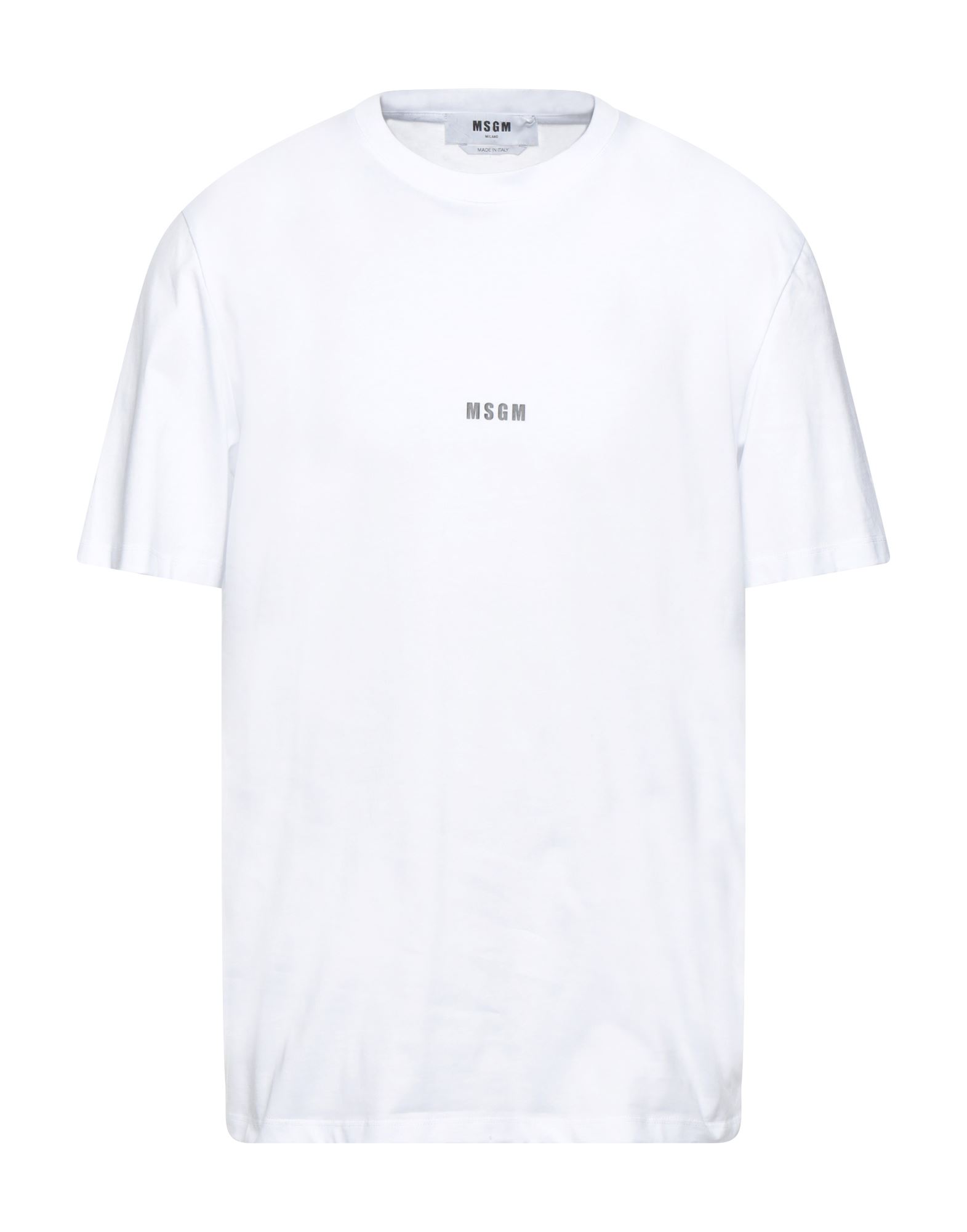 Msgm Logo Print T-shirt In White