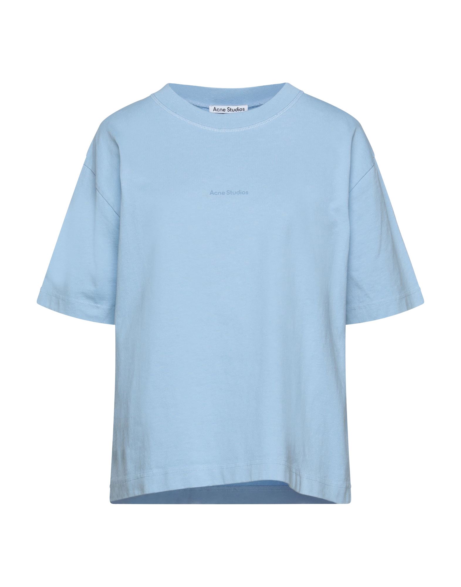 Acne Studios T-shirts In Sky Blue