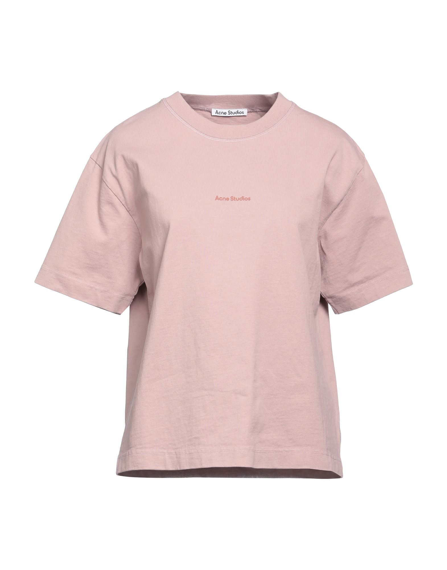Acne Studios T-shirts In Pastel Pink