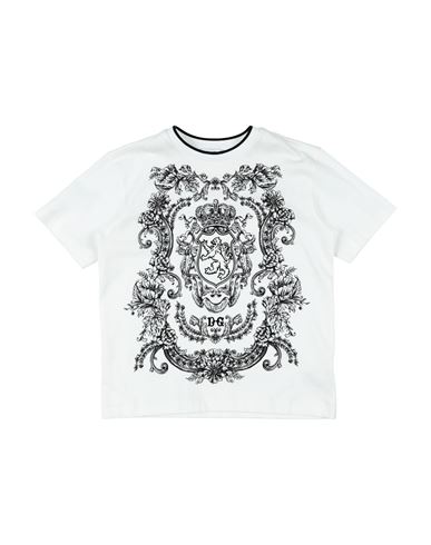 Dolce & Gabbana Babies'  Toddler Boy T-shirt White Size 6 Cotton, Elastane